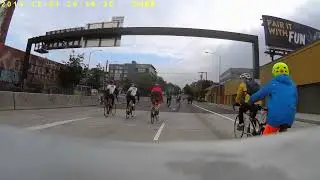 2019 Cascade Bike Ride through Seattle Alaskan Way Tunnel - (Shaky video sorry)