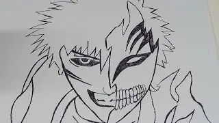 ICHIGO KUROSAKI HALLOW MASK/SIMPLE HANDRAWING