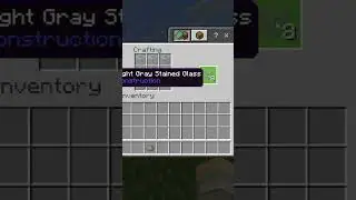 How To Make Light Gray Stained Glass Panes In Minecraft #Shorts