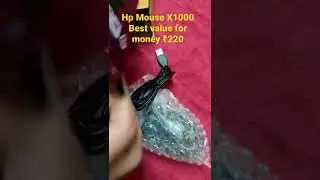 Hp Mouse X1000 value for money ₹220 #shorts #unboxing #viral #music