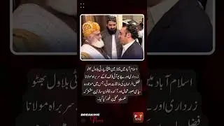 Bilawal & Fazlur Rehman Join Hands for Political Strategy | Opposition Unity in Pakistan Politics