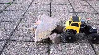 Lego truck trial Uniknick - custom RC4WD crawler wheels