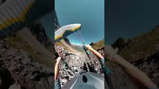 Speedflying cliff launch