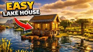 🔥 I Built the Most Beautiful Lake House in Minecraft 😍 | Realistic Survival Build Tutorial