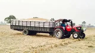 Mahindra Arjun 555 with 21FT trolley