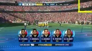 NFL on CBS - 2011 Steelers vs Broncos - Player Lineups