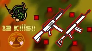 Surviv.io Woods King || 12 Kills USAS-12 + Saiga-12 =OP! || SweatyPie