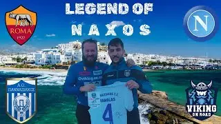 Cycled to Naxos to meet the Greek football legend