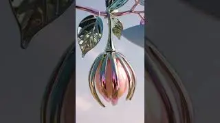 Glowing Glass fruits 🫐🍓| Surreal ASMR Art in 8K