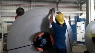 Unloading & stripping 3 side for each coil