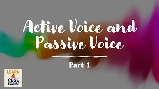 Class 8 Active Voice and Passive Voice Part 1