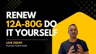 Renew 12A and 80G by your own