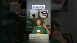Viral Slowed Song Vs. Normal Version: &ldquo;sticking out your tongue for the picture&rdquo; #shorts #slowed