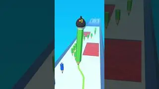 Color Pencil Run Game - All Levels 50 #shorts #viral #youtubeshorts