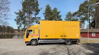 Lastbil Volvo FL615 hydraulisk lastramp