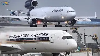 FRANKFURT Airport Planespotting January 2021 with DE-ICING and LINE UP on STARTBAHN WEST
