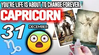 Capricorn ♑️😱YOU&rsquo;RE LIFE IS ABOUT TO CHANGE FOREVER❗️😨 horoscope for today DECEMBER 31 2025 ♑️ tarot