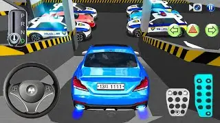 New VIP Number Plate Blue Car Stuck in Parking Garage - Android iOS Gameplay 3D Driving Class 2025
