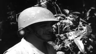 United State Lieutenant William Diebold talks to Naga chieftain in Shingbwiyang,B...HD Stock Footage