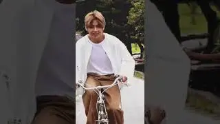 BTS members with bike 🚲🚳 #blackpink #song #kpop