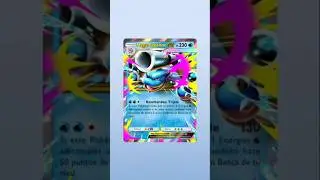 la genial carta de Mega Blastiose Ex pokemon tcg