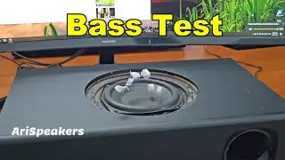 Cheap Creative Sound Blaster 60w subwoofer Bass test