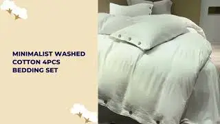CozBedding&trade; Minimalist Washed Cotton Bedding Set