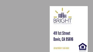 Studio in the heart of Davis, CA 411 on First @brightpropertymanagement