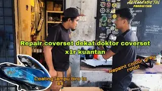 E.p.8:project convert yamaha lc135v1 to x1r thailook: repaint coverset special edition❗️❗️