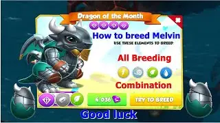 How to Breed Melvin Dragon-Dragon Mania Legends | Melvin All Breeding Combination | DML
