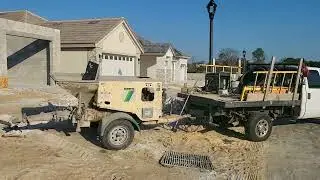 Concrete pump operator