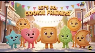 Let&rsquo;s Go, Cookie Friends! | Fun Kids Parade Song & Animation