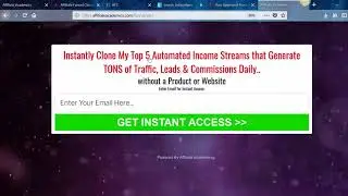 Affiliate Academics - Affiliate Funnel Studio Demo - Alan Magliocca