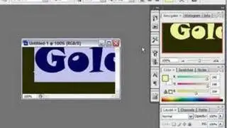 Create a Gold Text Effect in Photoshop CS3