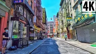 ⁴ᴷ⁶⁰ Driving Chinatown New York City in Heavy Traffic 2020 - Downtown Manhattan New York City