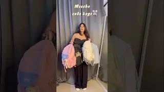 Link👆Meesho cute korean bags haul for college/School #meeshofinds #meeshohaul
