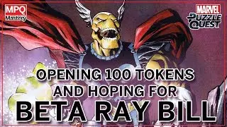 Marvel Puzzle Quest Opening 100 Tokens and lots of Shards!!