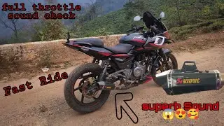 best Exhaust for Pulsar 220f Akrapovic || Exhaust Modified || full throttle sound check