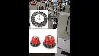 twist steel wire wheel making machine, knot steel wire wheel brush production line