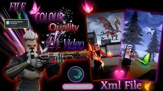 Colour quality 💥 4k video blue Effect editing 🤩 Sky XML file tutorial #alightmotion  2026 viral 🎉 