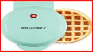 Elite Gourmet Nonstick Waffle & Sandwich Maker Quick, Crispy, and Easy Snacks