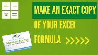 Как сделать ТОЧНУЮ копию формулы Excel (без изменения ссылок на ячейки).