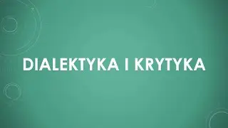 Dialektyka i krytyka