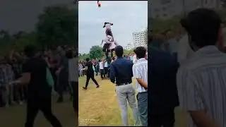 Dahi handi program (Janmashtami) SRM University Delhi NCR campus(pharmacy department)
