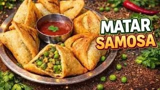 Crispy Mutter Samosa😍 #street Style Samosa at Home #Green Peas Samosa 🫛 😋 #Evening Snacks Recipe..