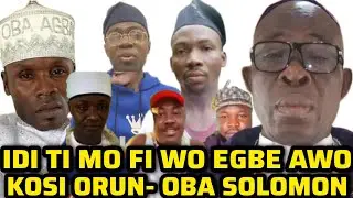 ORUN APADI NI MO NLO. MI O LE DE ORUN. OWO NI MO NWA. MO MA JONA NI - OBA SOLOMON LO  SO BEE! 