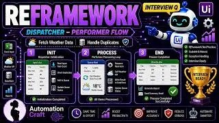 UiPath Interview scenario question| REFramework  | Fetch Weather Data & Handle Duplicates