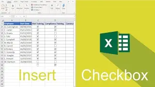 How to Insert a Checkbox in Excel