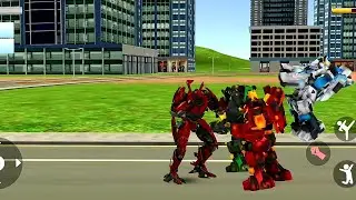 Mission Ring Fight 1 vs 3 - Tornado Robot Car - Robot Games