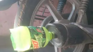 how to change silencer sound and bike form plastic bottal